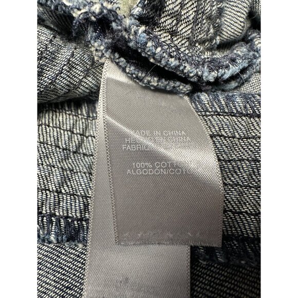 Liz Claiborne A Line Denim Skirt Size 14 Midi Preppy Old Money Academia Boho - Picture 5 of 11